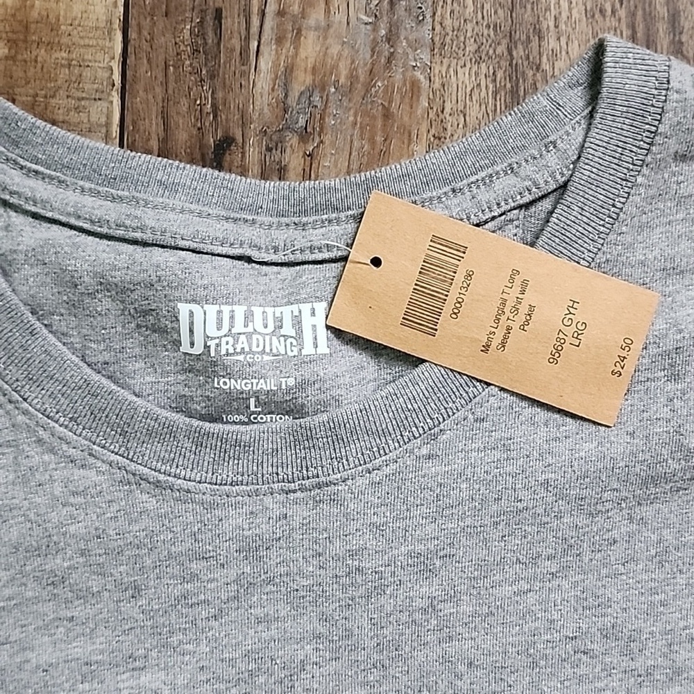 NWT Mens Duluth Trading Co Longtail T Sz Large - Picture 3 of 3